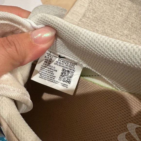 Nike Air Max in Oatmeal /Black hemp Sneakers size 7 - Picture 8 of 10